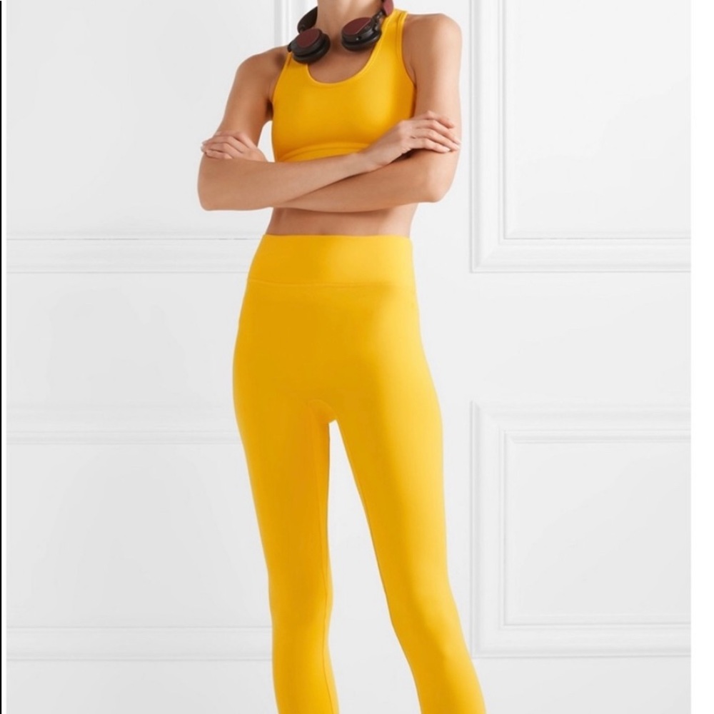 All Access bright yellow tights (NOT lululemon)
